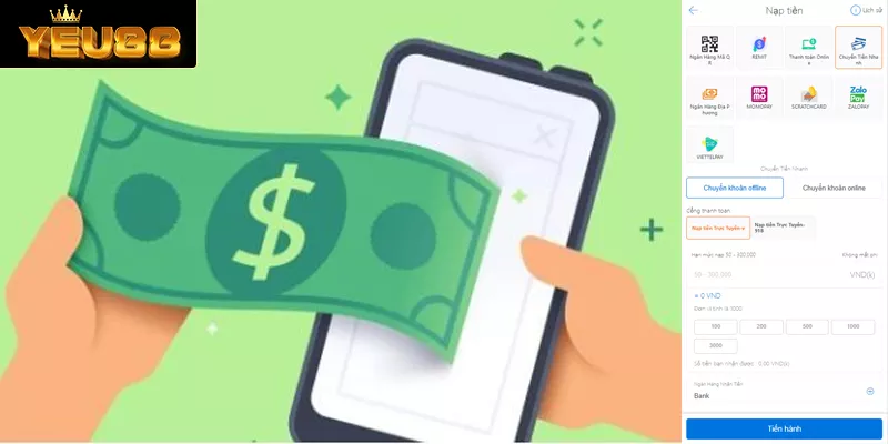 Chuyển tiền nhanh được nhiều người sử dụng